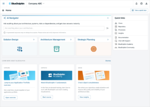 BlueDolphin platform home screen